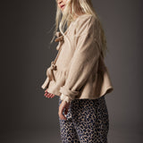 Cardigan Annabak Stone soft brushed knit - Cozmo