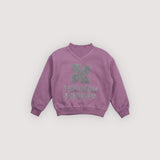 TNS Logo Rib Collar Sweatshirt Grape Bliss - The New Society