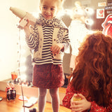 Short skirt bordeaux with zebra print - piupiuchick