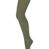 Wool rib tights olivine Mp Denmark