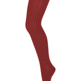 Wool rib tights tomato Mp Denmark