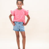 Ruffle T-shirt - Petit Blush