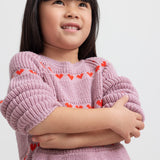 Dress Daso soft berry hearts - MarMar Copenhagen