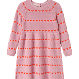 Dress Daso soft berry hearts - MarMar Copenhagen