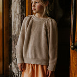 Chunky Knitted Sweater, sage - Yuki