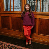 Broek, Trousers Beau Corduroy, poppy - Yuki