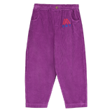 Corduroy elastic waist pant, magenta - BONMOT