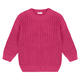chunky Knitted Sweater fuchsia - Yuki