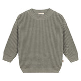 Chunky Knitted Sweater, sage - Yuki