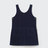Dress Emilia Navy Denim Corduroy - Cozmo