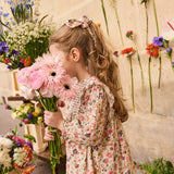 Scrunchie Chloe Cream Wild Flowers - Louise Misha