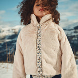 Reversible Coat Jasmina Cream Columbine Hill - Louise Misha