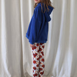 Legging Nour, Ribbed Jersey, big flowers red - We are Kids