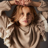 Sweater Licata Artic Blue soft brushed knit - Cozmo