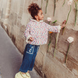 Reversible Coat Felvet Cream Wild Flowers - Louise Misha