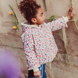 Reversible Coat Felvet Cream Wild Flowers - Louise Misha