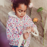 Reversible Coat Felvet Cream Wild Flowers - Louise Misha