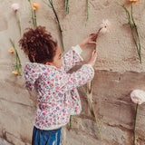 Reversible Coat Felvet Cream Wild Flowers - Louise Misha