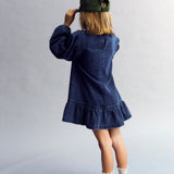 Mara Dress Blue Denim - The New Society