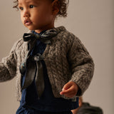 Cardigan Martinique Grey Tweed Tricot Bows- Cozmo