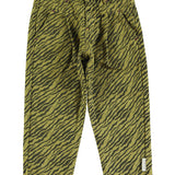 Mom fit trousers Olive green with zebra print - piupiuchick
