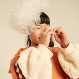 Mati Sweatshirt with Teddy Sleeves Copper Tan Morning Mess Therapy