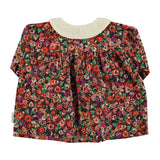 Peter pan collar blouse Multicolor flowers - piupiuchick