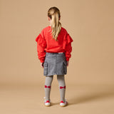 Tights Wing Hearts grey melange - Petit Blush