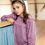 Nina Blouse jaipur flower aop - Petit Blush