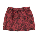 Short skirt bordeaux with zebra print - piupiuchick