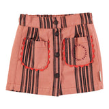 Short skirt Pink with black stripes - piupiuchick