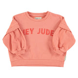 Sweatshirt pink with hey jude print - piupiuchick