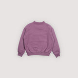 TNS Logo Rib Collar Sweatshirt Grape Bliss - The New Society