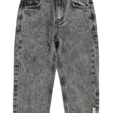 Unisex trousers washed black denim - piupiuchick