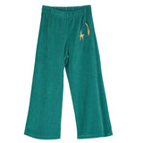 Pants, moon en star, velvet, green - lötiekids