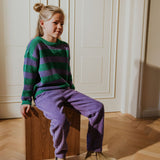 Stripes knitted sweater iris - Yuki