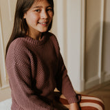 Kyoto Knitted Sweater mauve - Yuki