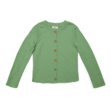 Alma, Classic Cardigan, merino wool, pistachio green - Petit by Basics
