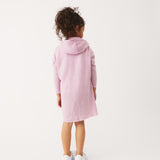 Ava, Hooded Dress, merino wool, violet ice melange - Petit by Basics