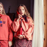 Sweatshirt pink with hey jude print - piupiuchick