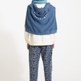 Unisex trousers blue with animal print - piupiuchick