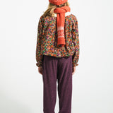 Peter pan collar blouse Multicolor flowers - piupiuchick