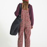 Terry Sweatshirt aubergine with animal print - piupiuchick