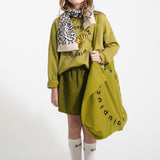 Sweatshirt olive green with tiger print - piupiuchick