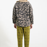 Mom fit trousers Olive green with zebra print - piupiuchick
