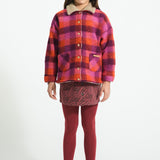 Short skirt bordeaux with zebra print - piupiuchick